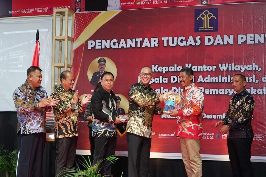 Pengantar Tugas Kakanwil Kemenkumham Sulut : Dengan Semangat I Yayat U Santi Bergerak Lebih Bagus Lagi